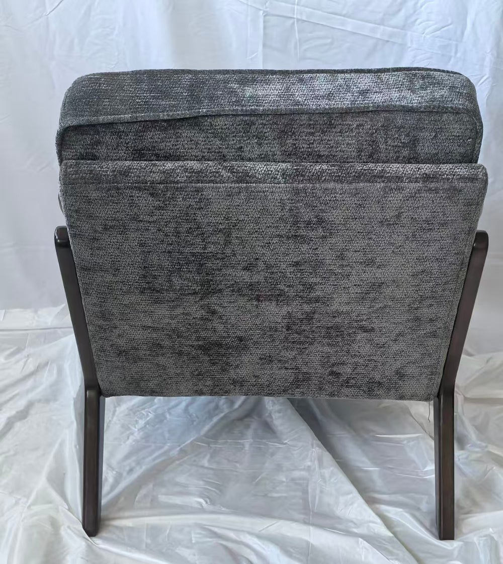 English Elm Mid-Century Modern Accent Chair - Elegant Vintage Luxury Leisure Chair For Stylish Living Spaces W1893P395634