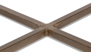 Sarreid Dorsey Round Coffee Table - Elegant Cast Glass Top With Chic Forged Iron Aged Brass Finish Design Bronze  53951