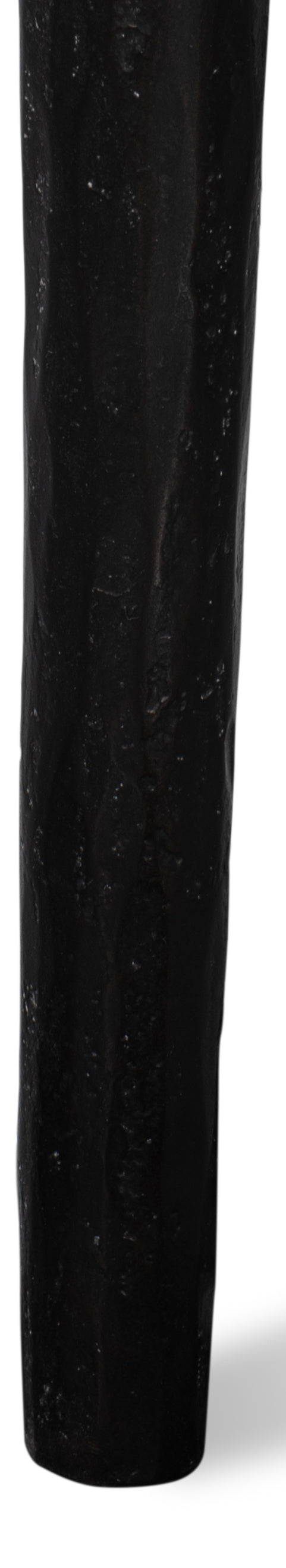 Sarreid Dakor Dining Table - Stunning Distressed White Marble Top With Rustic Black Forged Iron Base Black  53966