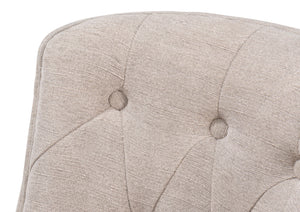 Sarreid Lyra Side Chair - Elegant Ash Wood Frame With Soft Fabric Upholstery For Stylish Comfort & Durability Beige  53967