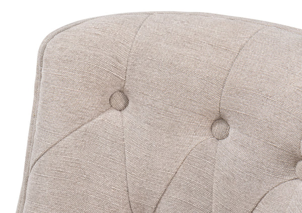 Sarreid Lyra Side Chair - Elegant Ash Wood Frame With Soft Fabric Upholstery For Stylish Comfort & Durability Beige  53967