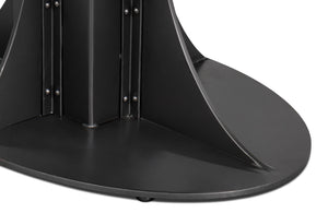 Sarreid Aminah Dining Table - Stylish Acacia Wood & Iron With Gunmetal Finish For Modern Dining Spaces White  53971