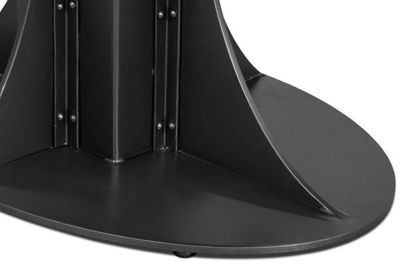 Sarreid Aminah Dining Table - Stylish Acacia Wood & Iron With Gunmetal Finish For Modern Dining Spaces White  53971