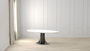 Sarreid Aminah Dining Table - Stylish Acacia Wood & Iron With Gunmetal Finish For Modern Dining Spaces White  53971