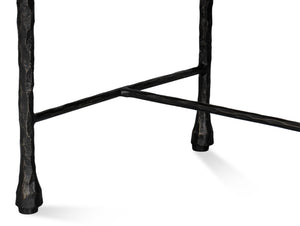 Sarreid Kings Road Leather Bench - Luxurious Cowhide Upholstered Design With Sturdy Iron Frame For Style Brown  53972