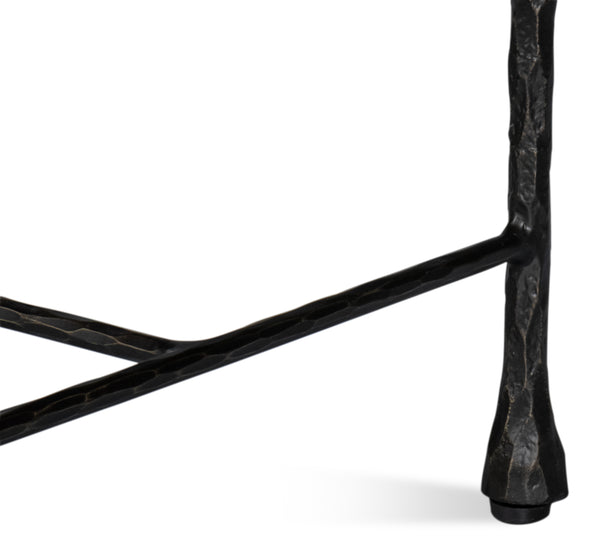 Sarreid Kings Road Leather Bench - Luxurious Cowhide Upholstered Design With Sturdy Iron Frame For Style Brown  53972