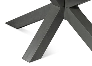 Sarreid Eich Dining Table - Elegant Stone Grey Finish With Tulip Wood & Tanganika Walnut Veneer Design Grey  53982