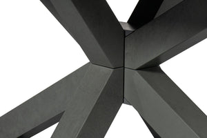 Sarreid Eich Dining Table - Elegant Stone Grey Finish With Tulip Wood & Tanganika Walnut Veneer Design Grey  53982