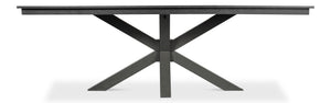 Sarreid Eich Dining Table - Elegant Stone Grey Finish With Tulip Wood & Tanganika Walnut Veneer Design Grey  53982