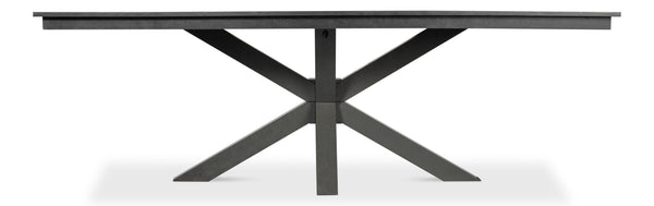 Sarreid Eich Dining Table - Elegant Stone Grey Finish With Tulip Wood & Tanganika Walnut Veneer Design Grey  53982