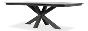 Sarreid Eich Dining Table - Elegant Stone Grey Finish With Tulip Wood & Tanganika Walnut Veneer Design Grey  53982