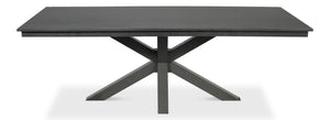 Sarreid Eich Dining Table - Elegant Stone Grey Finish With Tulip Wood & Tanganika Walnut Veneer Design Grey  53982