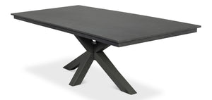 Sarreid Eich Dining Table - Elegant Stone Grey Finish With Tulip Wood & Tanganika Walnut Veneer Design Grey  53982