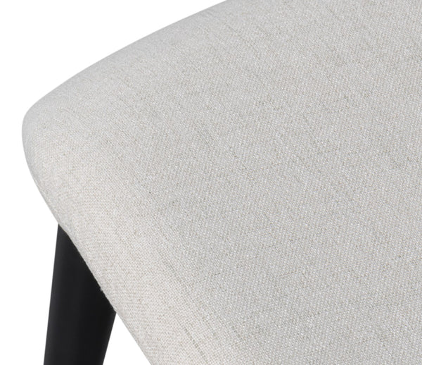 Sarreid Contour Sidechair - Stylish Cream Performance Polyester With Beechwood & Plywood For Modern Spaces Ivory  53983