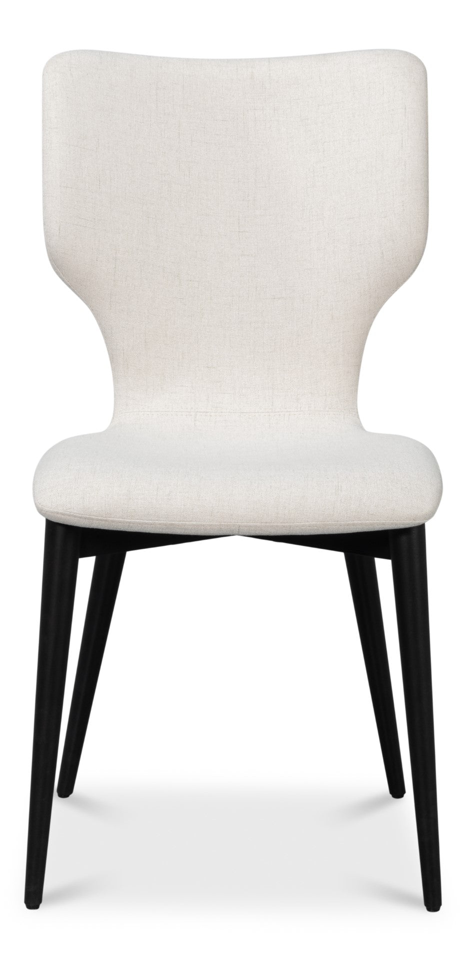 Sarreid Contour Sidechair - Stylish Cream Performance Polyester With Beechwood & Plywood For Modern Spaces Ivory  53983