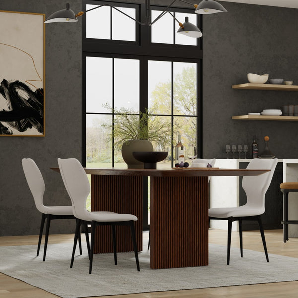 Sarreid Contour Sidechair - Stylish Cream Performance Polyester With Beechwood & Plywood For Modern Spaces Ivory  53983