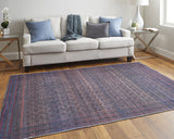 Feizy Rugs Voss Bold Transitional Rug - Vibrant Patterns And Sophisticated Polyester Chenille For Any Space Blue,Pink,Purple Polyester Vos39h8fchlmltg21