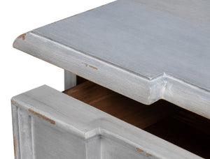 Sarreid Pryer Chest - City Scape Grey Acacia Wood Storage Solution For Modern Homes And Stylish Spaces Grey  53990