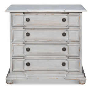 Sarreid Pryer Chest - City Scape Grey Acacia Wood Storage Solution For Modern Homes And Stylish Spaces Grey  53990
