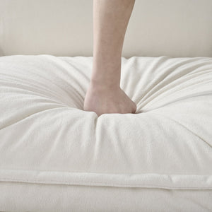 English Elm Modular Sectional Sofa - Oversized U-Shaped Comfy Couch Set With Movable Ottomans For Living Rooms W3163S00022