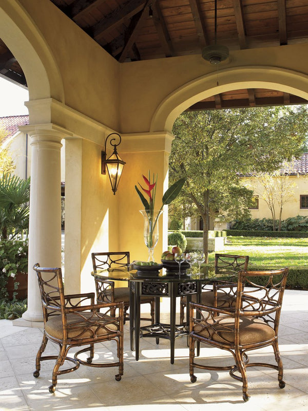 Lexington Tommy Bahama Home Sugar Dining Table – Elegant Ribbon Stripe Mahogany Design With Exquisite Island-inspired Detailing Kona Blend  539-875-60c