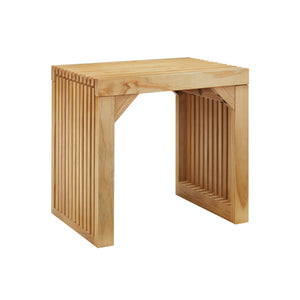 English Elm Pine Multi-Use Dining Bench & Table Set with Tempered Glass, Compact 51.6"L Rustic Wood for Entryway W2275P192310