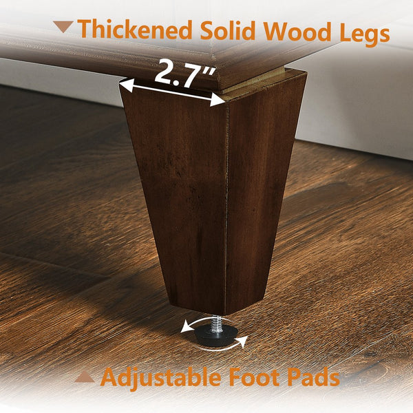 English Elm 65.2" Mid Century Sideboard Buffet with Fluted Geometric Doors, Spacious Adjustable Shelves & Brass Accents Walnut W1801P346228