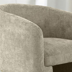 English Elm Wichita Chenille Lounge Chair with Sculpted Frame for Living Room or Bedroom B183P493699