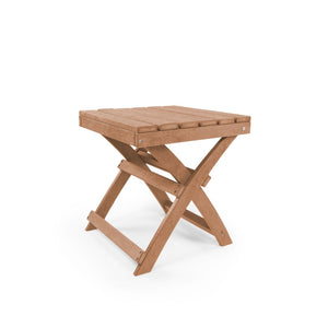 English Elm Seaview Recycled Hdpe Outdoor Folding Side Table Uv Resistant Patio Deck Use Teak B2745P409725