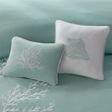 Harbor House Coastline Coastal Oblong Pillow HH30-402A Aqua