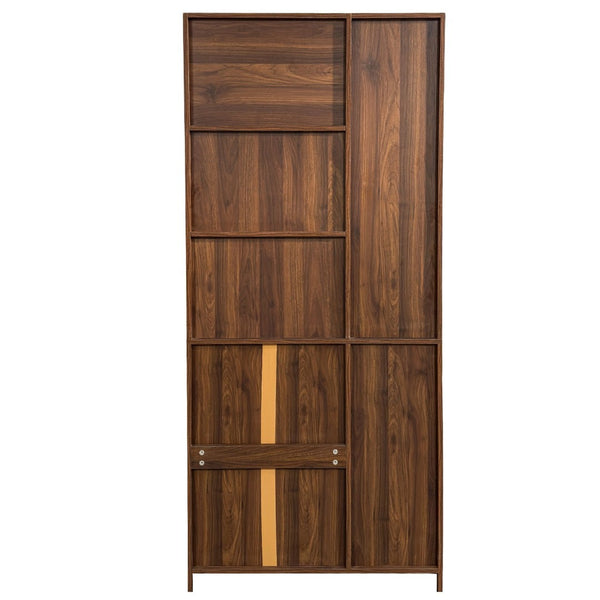 English Elm Kitchen Farmhouse Pantry Cabinet Tall Freestanding Three Door Pull Out Organizer W331S00208