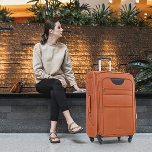 English Elm Softside Expandable 3 Piece Spinner Luggage Set with Tsa Lock for Travel N732P198614G