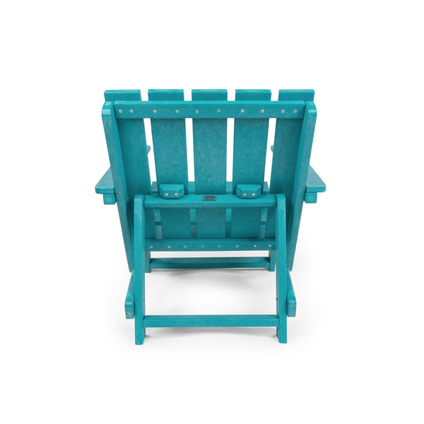 English Elm Shoreline Recycled Hdpe Folding Adirondack Chair Fully Assembled Modern Patio Seating Teal B2745P409681