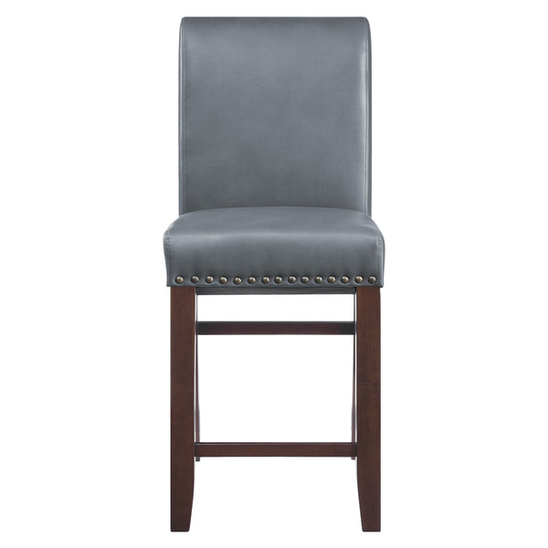 OSP Home Furnishings 24" Parsons Barstool Pewter