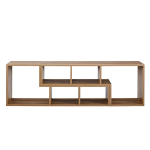 English Elm 2 Modular L-shaped Cube Tv Stand Open Bookcase Media Console for Living Room W3875P401499