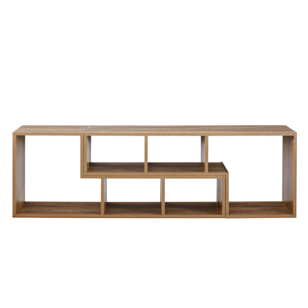 English Elm 2 Modular L-shaped Cube Tv Stand Open Bookcase Media Console for Living Room W3875P401499