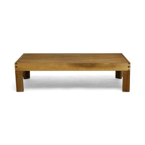 English Elm Cambridge Acacia Wood Outdoor L Shaped Sectional Sofa Set with Teak Finish Patio 63705.00DT