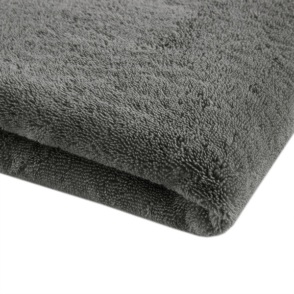 JLA Home Madison Park Signature - 100% Turkish Cotton Bath Sheet Set — Spa-Soft Low-Twist Plush, Highly Absorbent Dobby Border, OEKO-TEX Approved Charcoal MPS73-532