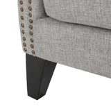 Christopher Knight Home® - Noble House - Laird Traditional Winged Grey Fabric Accent Chair