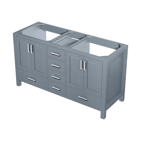 English Elm Dark Grey Double Bath Vanity - 60" W Stylish Storage Solution With Soft-Close Drawers & Easy Setup B2731P258876