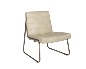 Sunpan Anton Lounge Chair - Stylish Comfort with Sculpted Seat and Rustic Bronze Frame for Modern Spaces Bravo Cream
