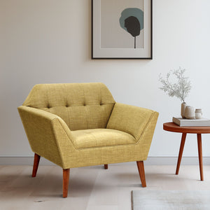 INK+IVY Newport Mid-Century Newport Wide Mid-Century Modern Lounge Chair IIF18-0015 Pale Green