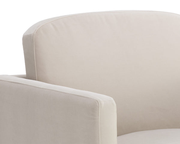 Sunpan Everton Lounge Chair - Classic Comfort with U-Shaped Arms and Floating Design for Modern Spaces Meg Taupe
