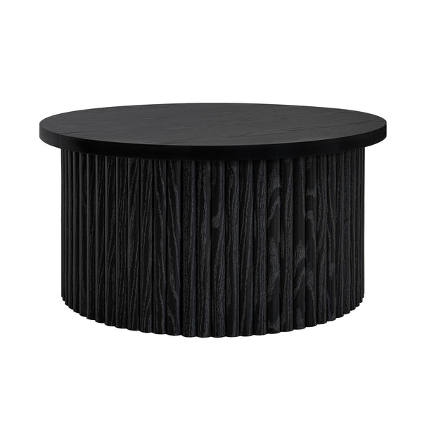 English Elm Coffee Table - Modern Round Accent Table With Flip-Top Storage For Stylish Living Room Spaces W688P248118