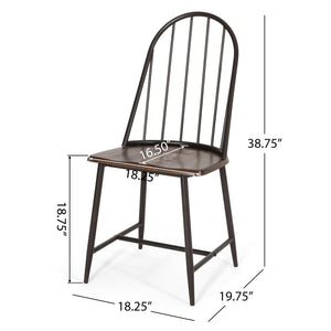English Elm Christopher Knight Home® - DINING Chair Dark Brown Engineered Wood Farmhouse Spindle Back Rustic Cottage Style Durable Comfort (98) 68147.00