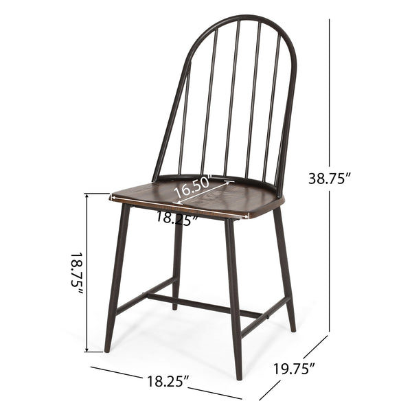 English Elm Christopher Knight Home® - DINING Chair Dark Brown Engineered Wood Farmhouse Spindle Back Rustic Cottage Style Durable Comfort (98) 68147.00