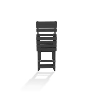 English Elm Harbor Point Recycled Hdpe Outdoor Folding Bar Stool Patio Deck All Season Seating Black B2745P409652