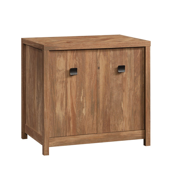 English Elm Library Base - Stylish Brown Herringbone Storage Solution For Compact Spaces, Home Office & Living Room B356P402670