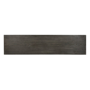 English Elm Christopher Knight Home® - Outdoor Aluminum Dining Bench with Wood‑Like Finish and Black Powder‑Coated Steel X‑Frame, Durable Stylish Seating Grey+Black 61625.00BGRYMP1