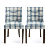 Christopher Knight Home® - Noble House - Harman Contemporary Upholstered Plaid Dining Chairs - Set of 2